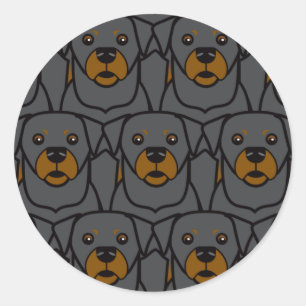 Rottweilers Classic Round Sticker