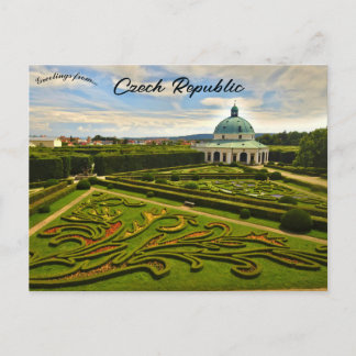 Rotunda in the Flower Garden Kromeriz Czechia Postcard