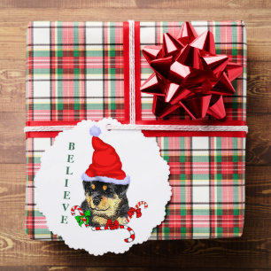 Rotweiler Christmas Ornament Card
