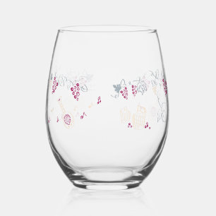Rotwein Glas Stemless Wine Glass