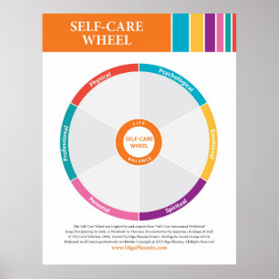 Roue auto-entretenue en couleur! Poster (vide)