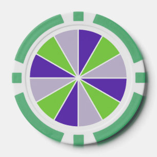 Roue couleur / Rayons jetons de poker personnalisé