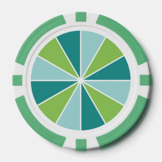 Roue couleur / Rayons jetons de poker personnalisé