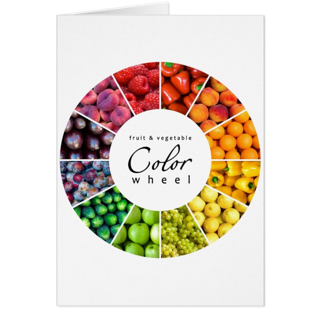Roue de couleur de fruits et légumes (12 couleurs) (Devant)