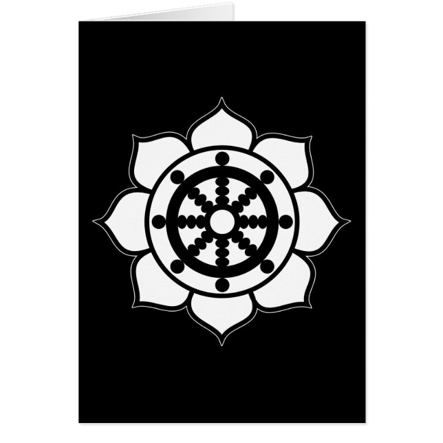 Roue de Dharma de fleur de Lotus (Devant)
