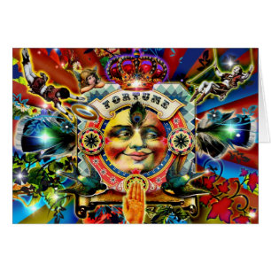Roue de la carte de voeux Fortune