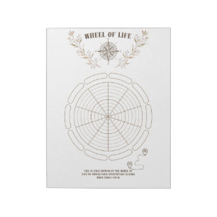 Roue de vie imprimable pour Bloc-notes personnel