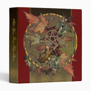 Roue de Wiccan de l'année 1" classeur d'Avery
