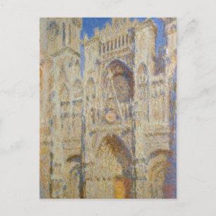 Rouen Cathedral, Portal in the Sun by Claude Monet Postcard