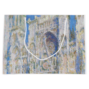 Rouen Cathedral (Sunlight), Monet Large Gift Bag