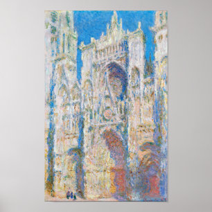 Rouen Cathedral (Sunlight), Monet Poster