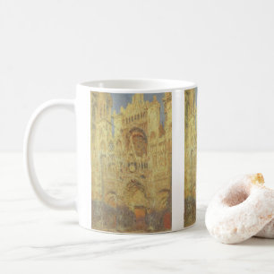 Rouen Cathedral, Sunset by Claude Monet Coffee Mug