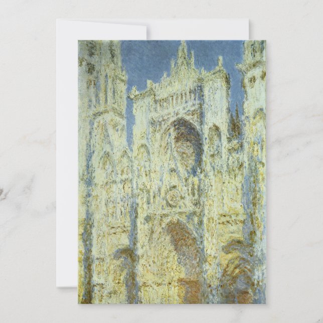Rouen Cathedral West Facade Sunlight, Claude Monet (Front)