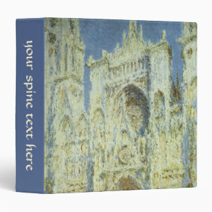 Rouen Cathedral West Facade Sunlight, Claude Monet Binder
