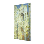 Rouen Cathedral, West Facade Sunlight Claude Monet Canvas Print