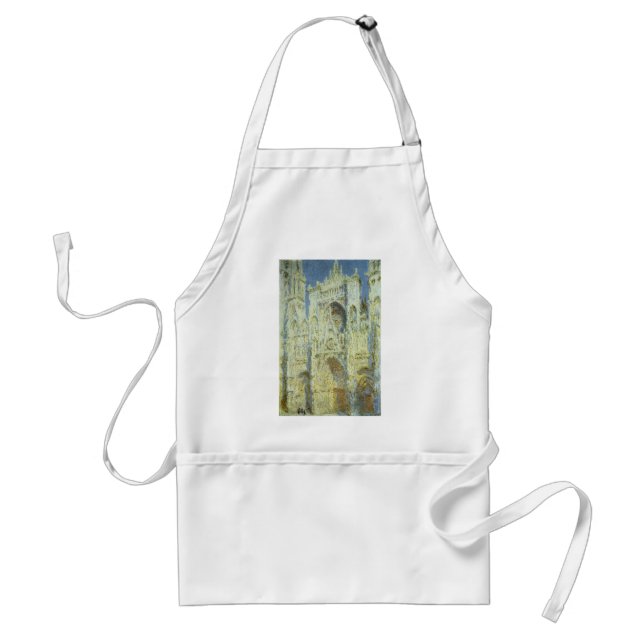 Rouen Cathedral West Facade Sunlight, Claude Monet Standard Apron (Front)