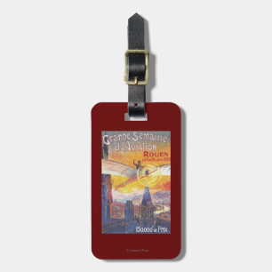 Rouen, France - Pilot and Plane Luggage Tag