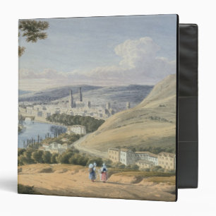 Rouen from Mont Sainte-Catherine (w/c on paper) Binder