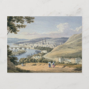 Rouen from Mont Sainte-Catherine (w/c on paper) Postcard