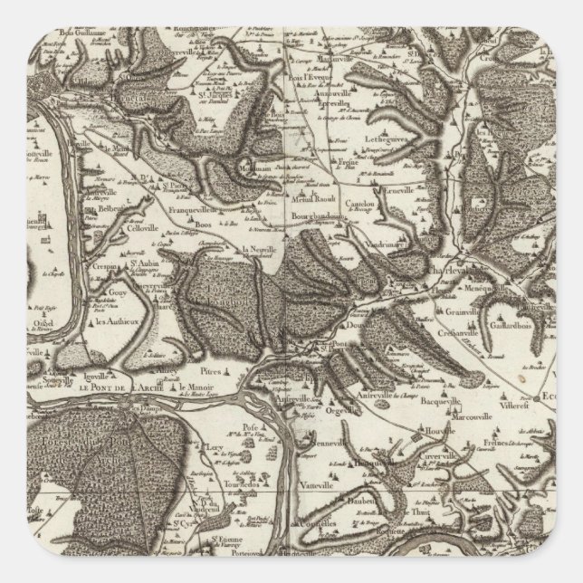 Rouen Square Sticker (Front)