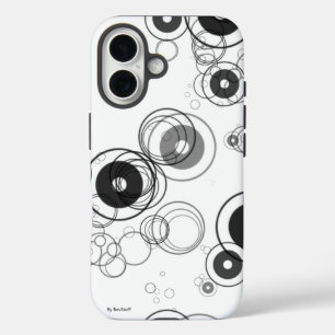 Roues dans les roues coque iphone noir et blanc