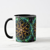 Roues de tasse de mandala du feu