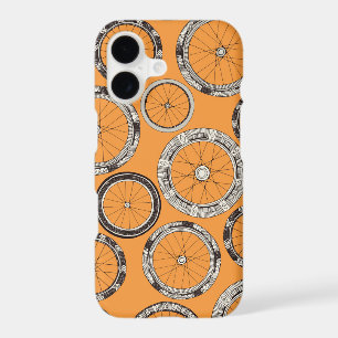 roues de vélo ambre