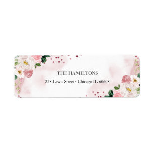 Rouge à joues Rose Gold Watercolor Floral 16 ans d