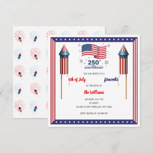 Rouge, Blanc & Boom Invitation pour les 250 ans de
