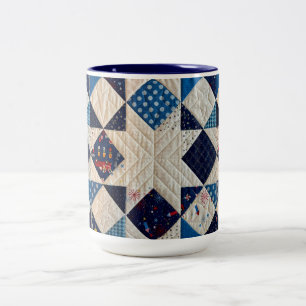 Rouge, Blanc et Bleu, Mug de café doré