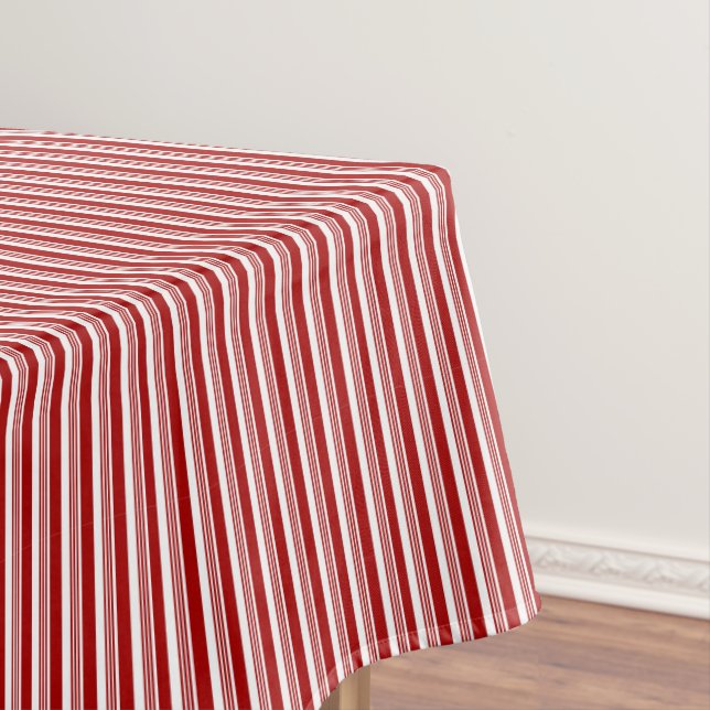 Rouge Blanc Peppermenthe Grilles Nappe (In Situ)