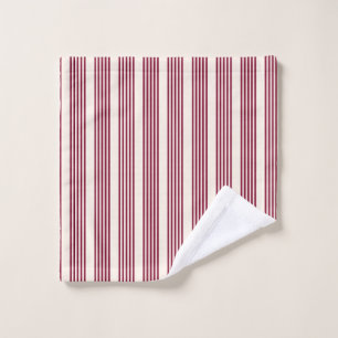 Rouge bordeaux et beige cinq rayures motif