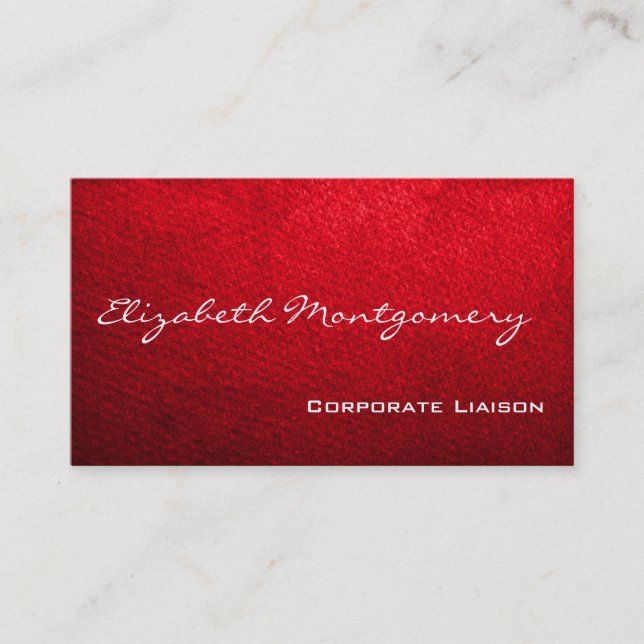 Rouge clair Cartes de visite professionnels modern (Devant)