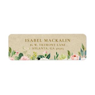 Rouge Clair Floral Rustique & Kraft Maison de Camp