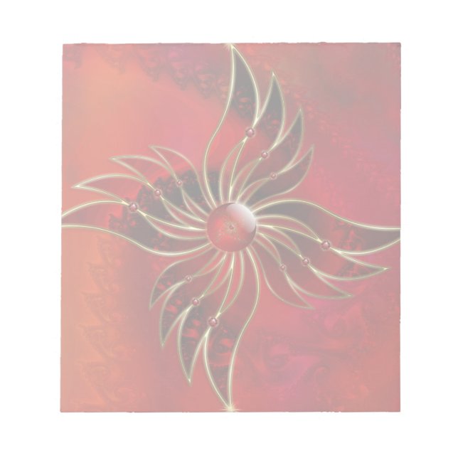 Rouge comme bloc-notes flamme (Devant)