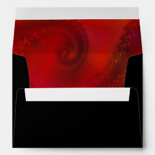 Rouge comme enveloppe de flamme