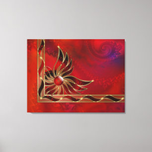 Rouge comme toile de flamme Imprimer