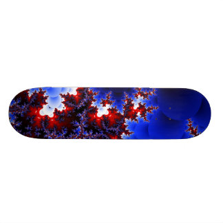 Rouge contre les planches à roulettes bleues