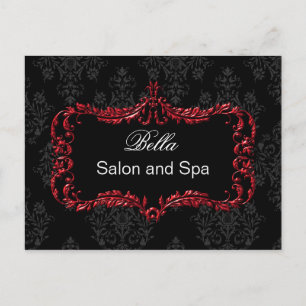 rouge damask or business ThankYou Cartes
