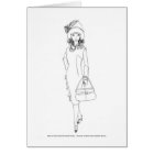 Rouge d'Aquarelle de mode de poupée de