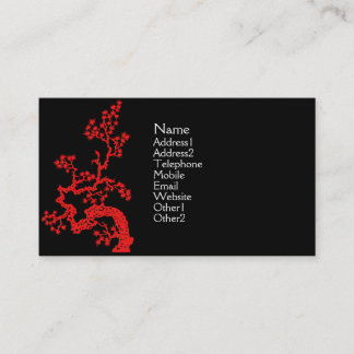 Rouge de carte de profil de conception de Chinois