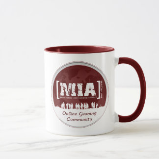 Rouge de logo de tasse de MIA Coffe