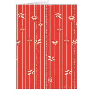 Rouge de motif de feuille de Supergirl