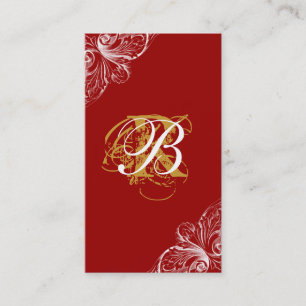 Rouge de wedding planner de carte de visite