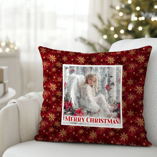 Rouge doré angélique brillant pour Noël Coussin Ca