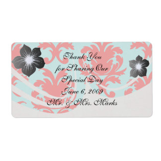 rouge et aqua belle damas formelle