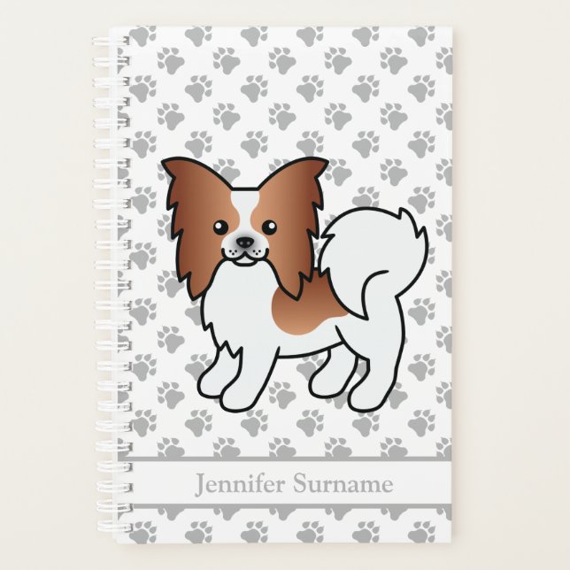 Rouge Et Blanc Papillon Mignonne Cartographie Chie (Devant)