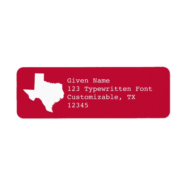 Rouge et Blanc Texas (Devant)