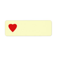 Rouge et Crème Love Coeur Design.