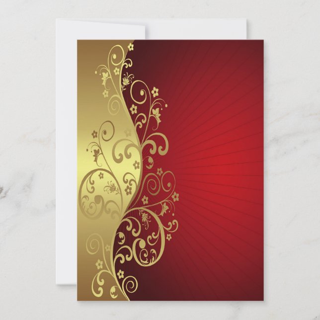 Rouge et invitation universel d'or (Devant)